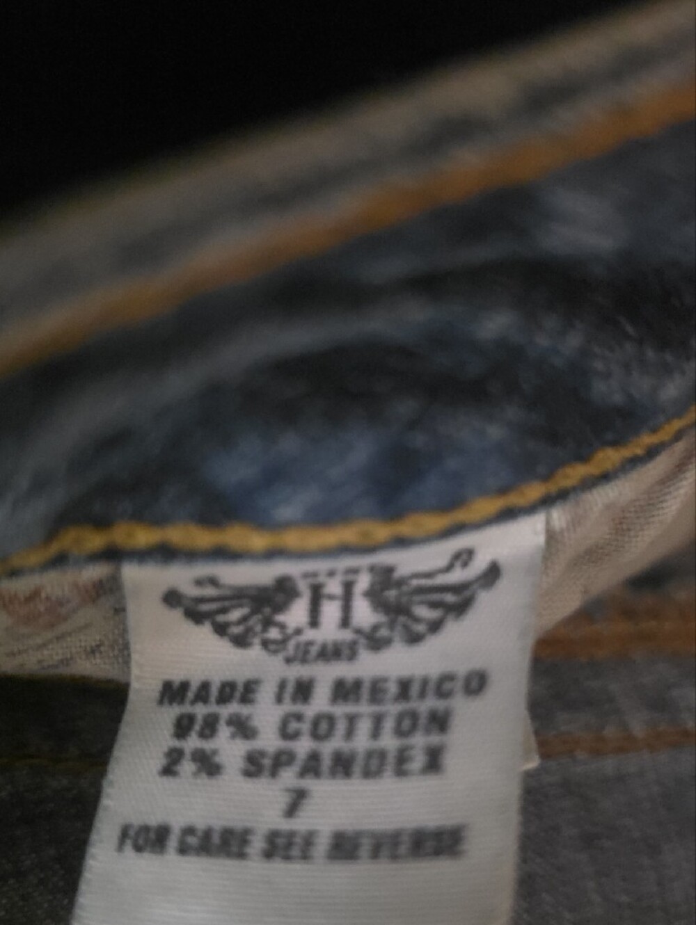 Hint Jeans Women's Light Blue Cropped Ankle Jeans With Boho Belt Size 7 - Picture 11 of 11
